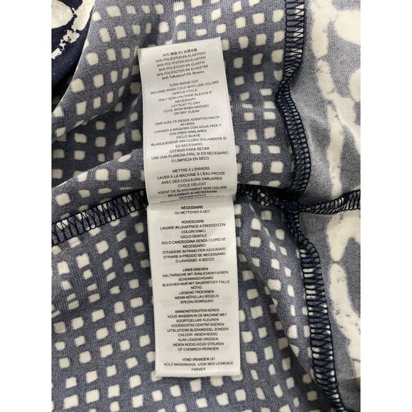 Michael Michael Kors Shift Dress Size Small Long Sleeve Geometric Black White - Picture 7 of 11